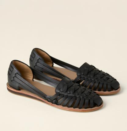 Alinara | Sandalias cómodas tejidas planas de primavera para mujer
