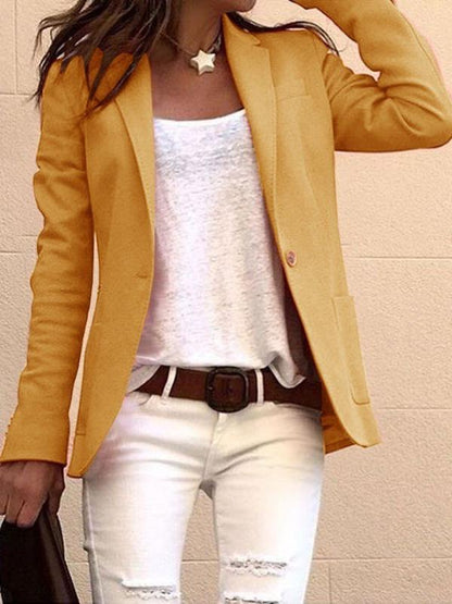 Delmira | Formeller Blazer mit langen Ärmeln, Revers und Taschen | Lange Ärmel
