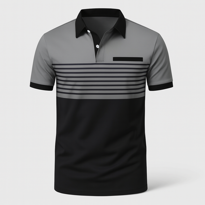 Rayan | Polo de hombre de manga corta a rayas para verano | Fresco