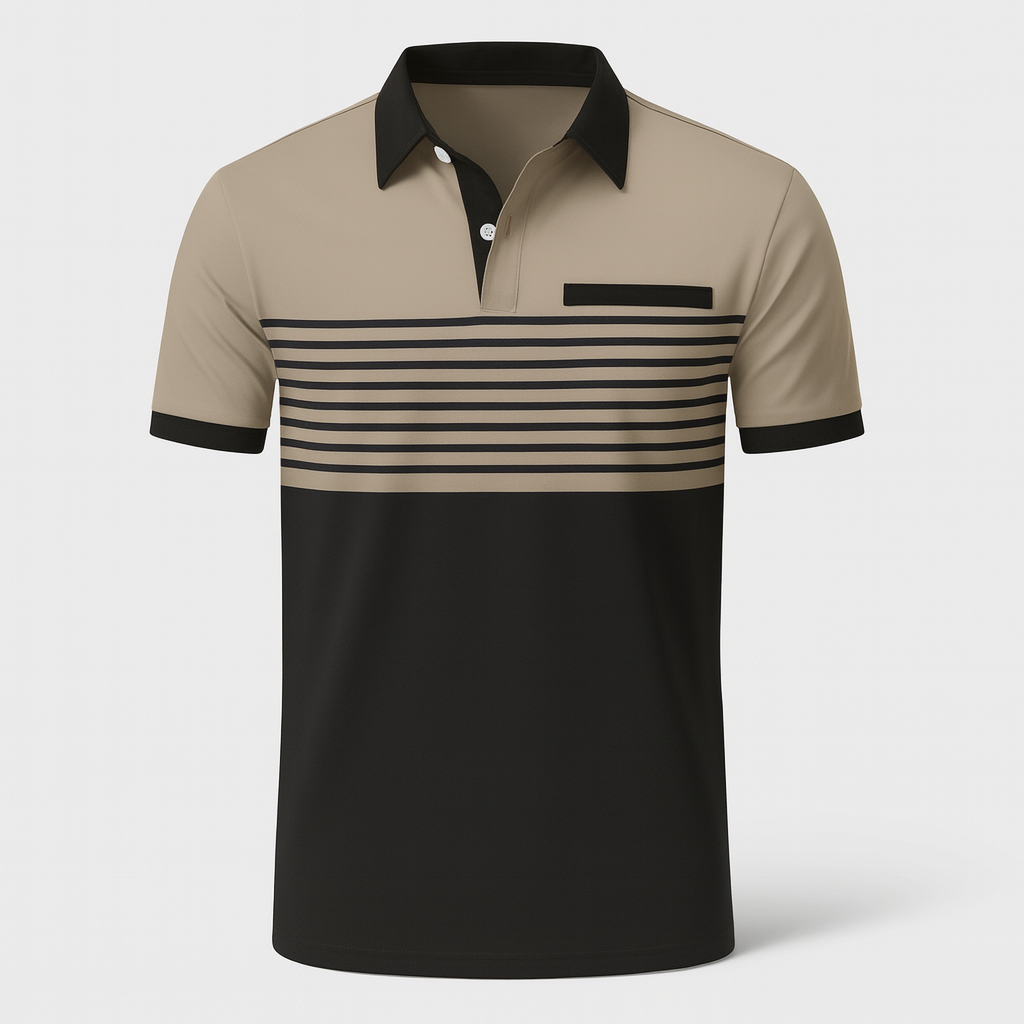 Rayan | Polo de hombre de manga corta a rayas para verano | Fresco