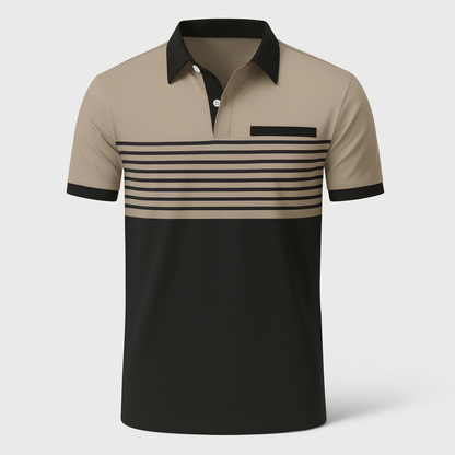 Rayan | Polo de hombre de manga corta a rayas para verano | Fresco