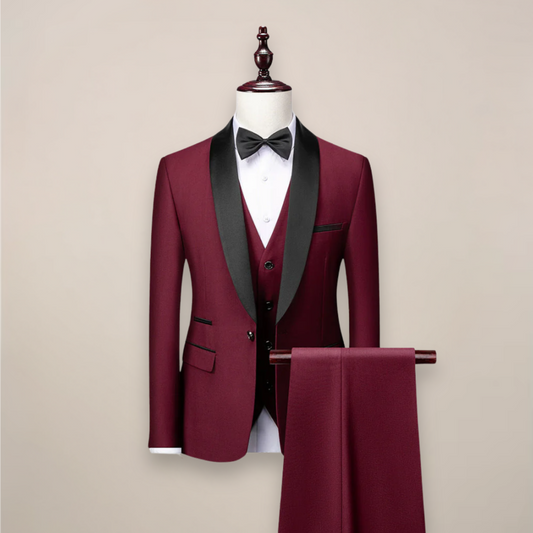 Samuel | Esmoquin formal de tres piezas para hombre de primavera