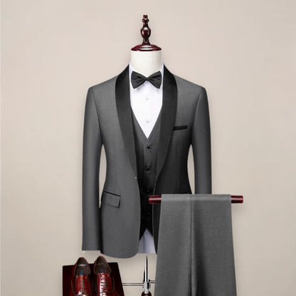 Samuel | Esmoquin formal de tres piezas para hombre de primavera