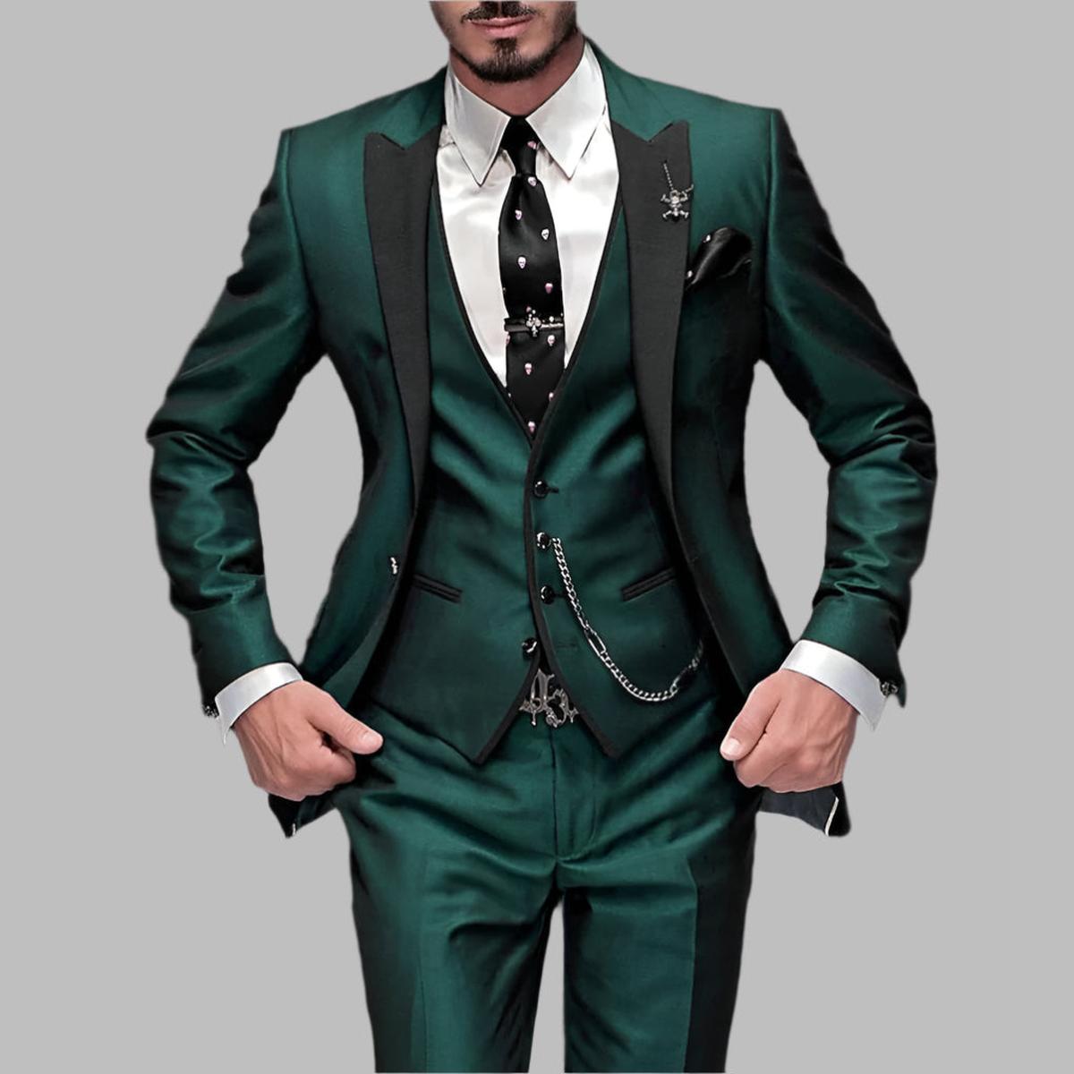 Diego | Traje de boda de tres piezas para hombre con diseño formal