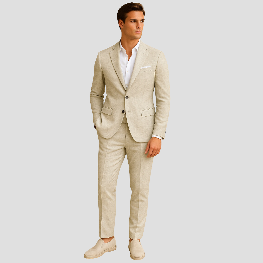 Rodrigo | Traje de primavera para hombre elegante de dos botones