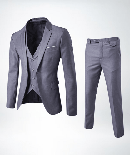 Teodoro | Traje de invierno de tres piezas formal elegante para hombre