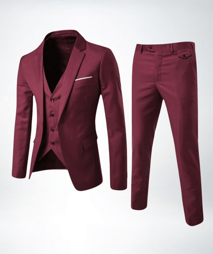 Teodoro | Traje de invierno de tres piezas formal elegante para hombre