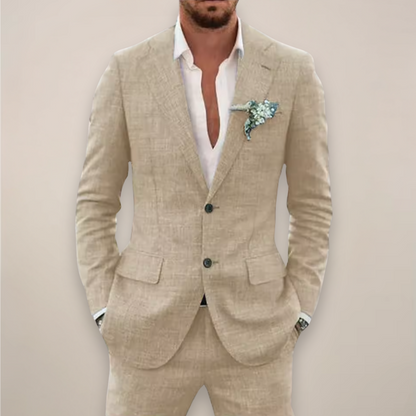 Elias | Conjunto de traje de primavera para hombre con solapa de muesca