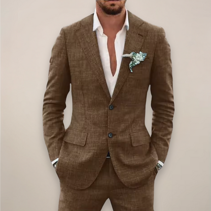 Elias | Conjunto de traje de primavera para hombre con solapa de muesca