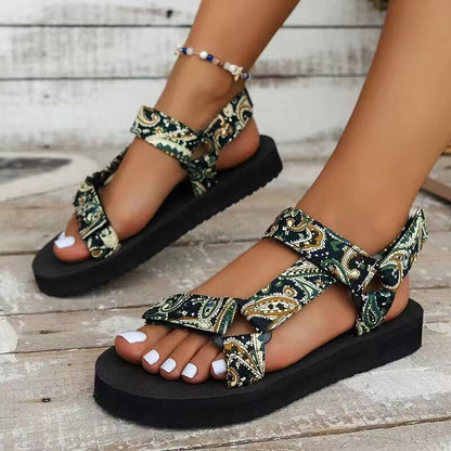 Guadalupe | Sandalias ligeras para mujer con tiras coloridas