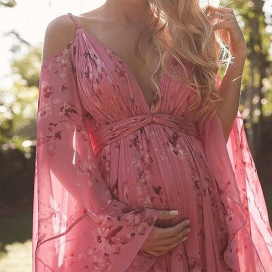 Odalys | Vestido largo para mujer con estampado floral | Elegante