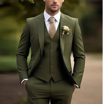 Elian | Traje de tres piezas para hombre y blazer recto