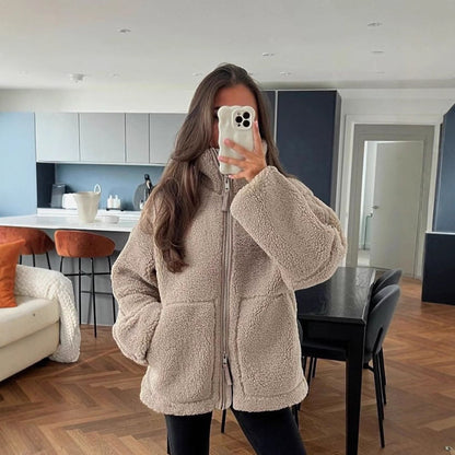 Daniela | Chaqueta polar oversize para mujer con tejido cálido
