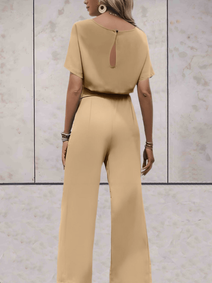 Abril | Conjunto dos piezas para mujer con manga corta y pantalón ancho