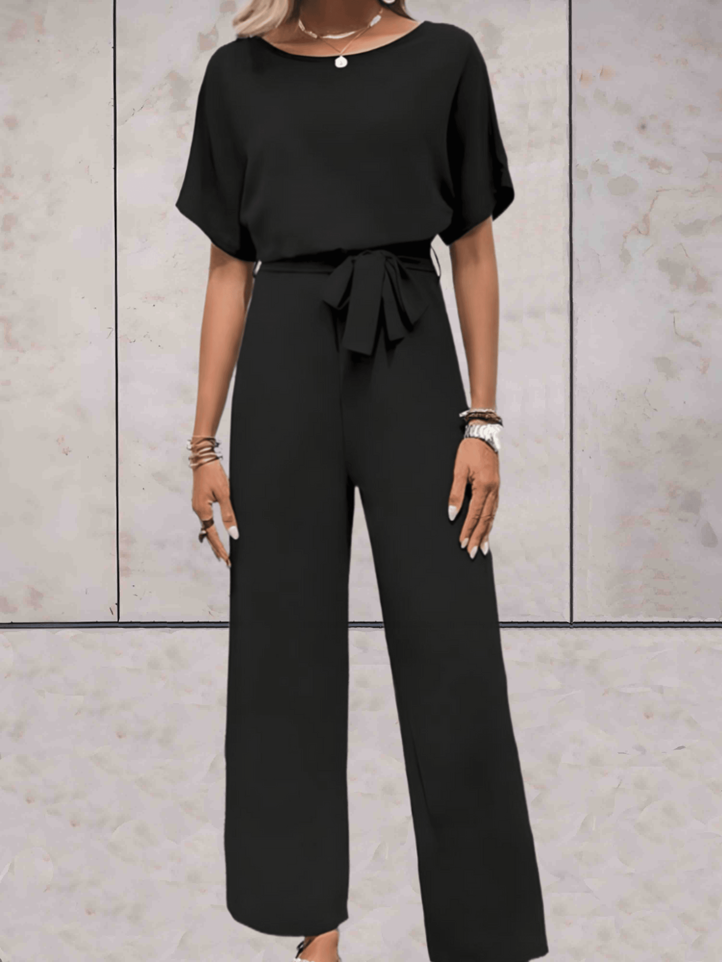 Abril | Conjunto dos piezas para mujer con manga corta y pantalón ancho