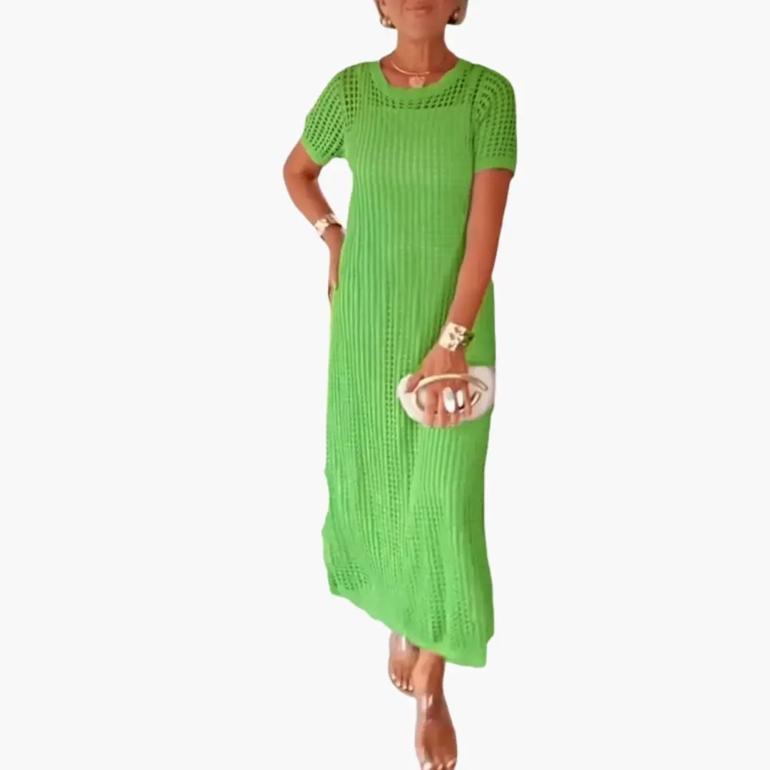 Sonia | Langes Kleid für Damen mit Cut-Outs und Futter  