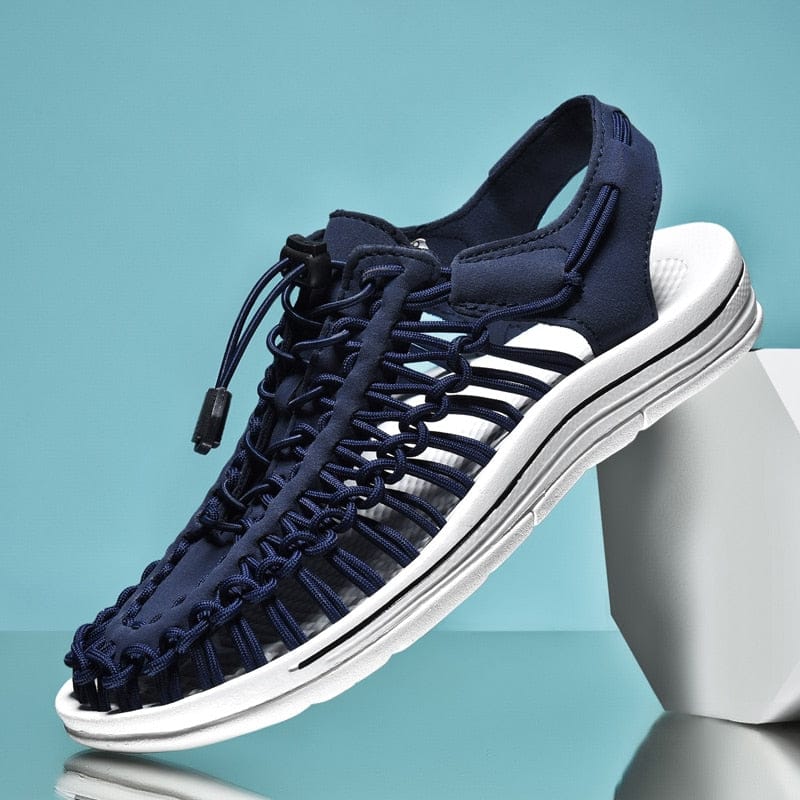 Victoria | Sandalias cerradas con cordón ajustable y puntera