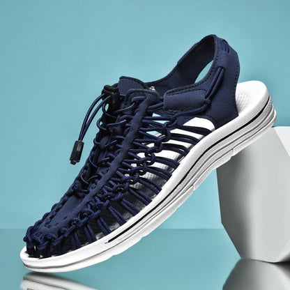 Victoria | Sandalias cerradas con cordón ajustable y puntera