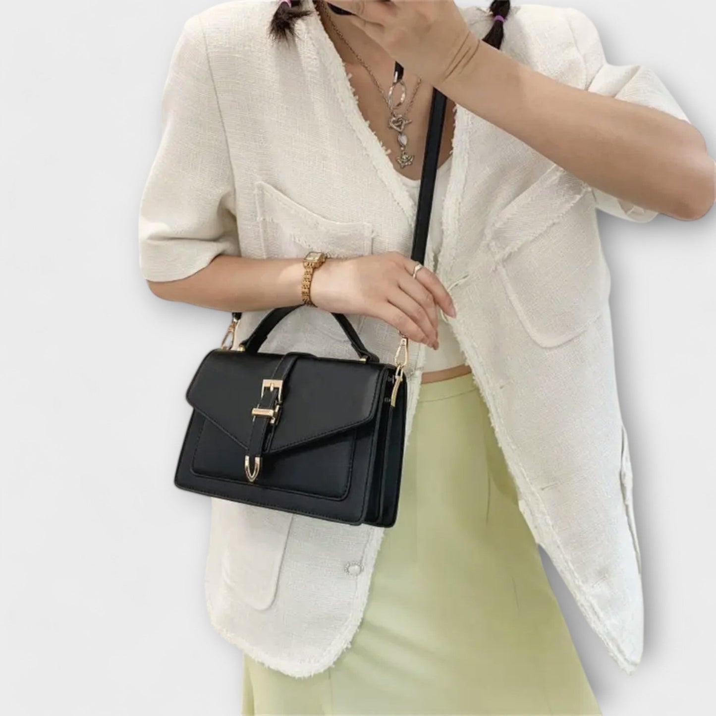 Loravine | Bolso De Hombro Estructurado Elegante Para Mujer | Pulido