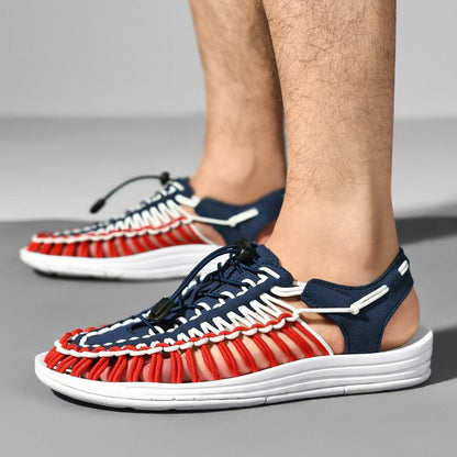 Victoria | Sandalias cerradas con cordón ajustable y puntera