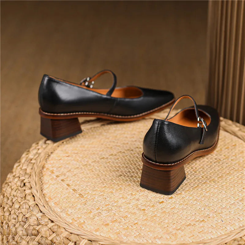 Brionda | Escarpins à talon bloc avec bride pour femme hiver et printemps