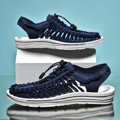 Victoria | Sandalias cerradas con cordón ajustable y puntera