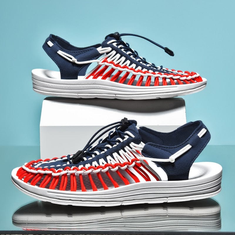 Victoria | Sandalias cerradas con cordón ajustable y puntera