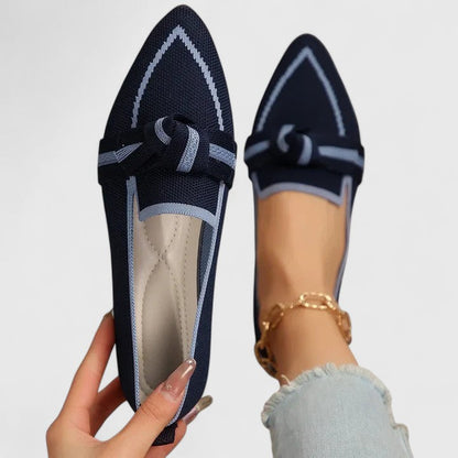 Lunara | Mocasines para mujer de punta afilada con detalle de nudo cómodos | Modernos