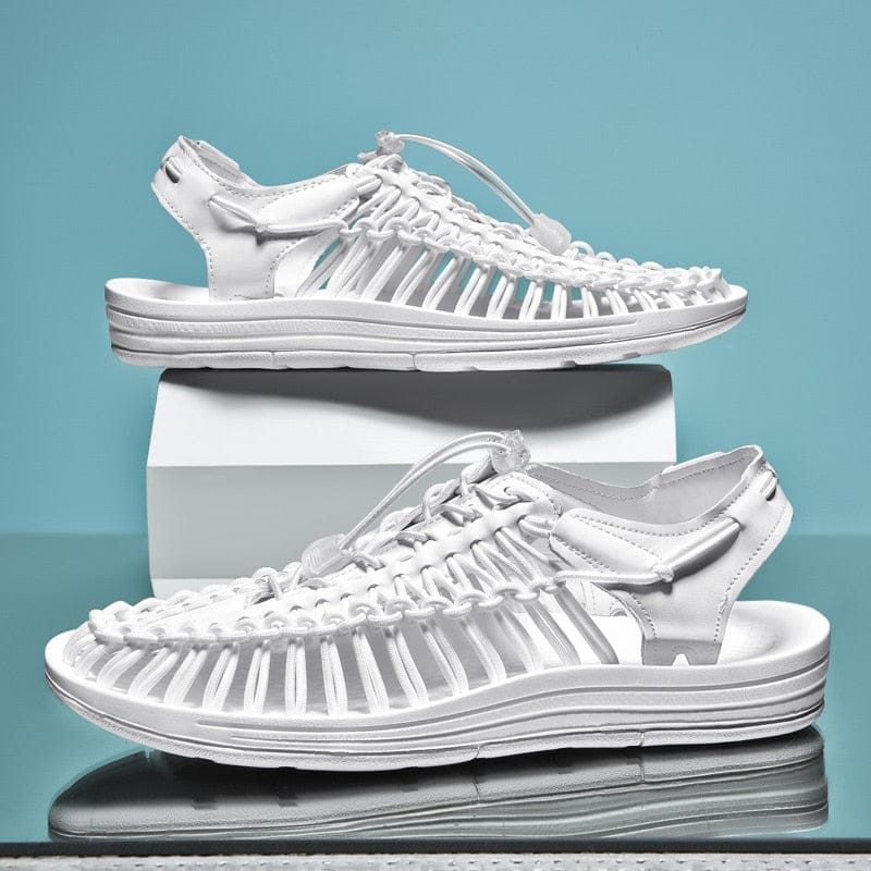 Victoria | Sandalias cerradas con cordón ajustable y puntera