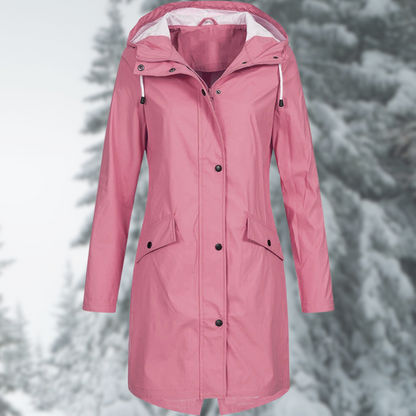 Esther | Chaqueta impermeable con capucha y bolsillos