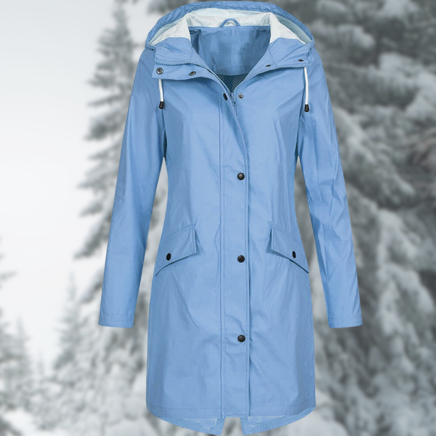 Esther | Chaqueta impermeable con capucha y bolsillos