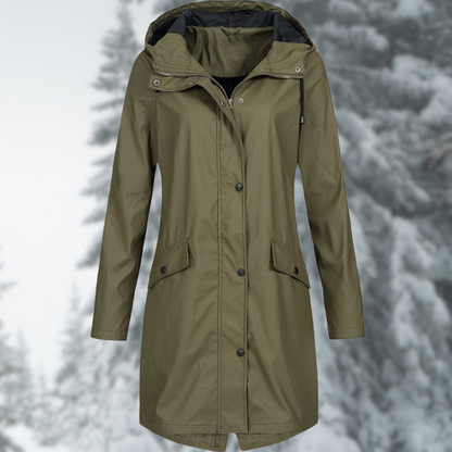 Esther | Chaqueta impermeable con capucha y bolsillos