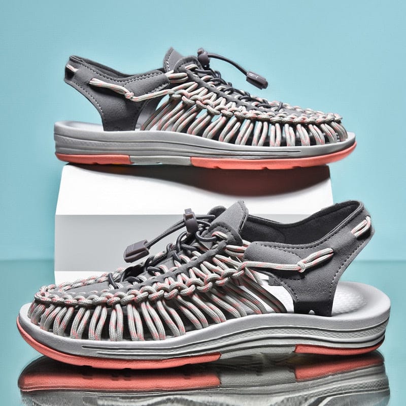 Victoria | Sandalias cerradas con cordón ajustable y puntera