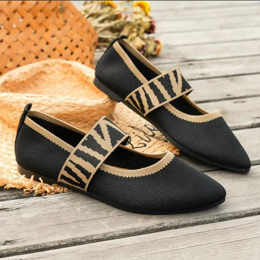 Rebeca | Bailarinas estampadas de primavera para mujer con tira