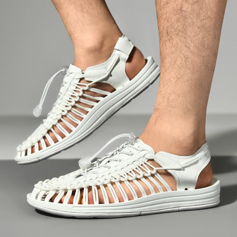 Victoria | Sandalias cerradas con cordón ajustable y puntera