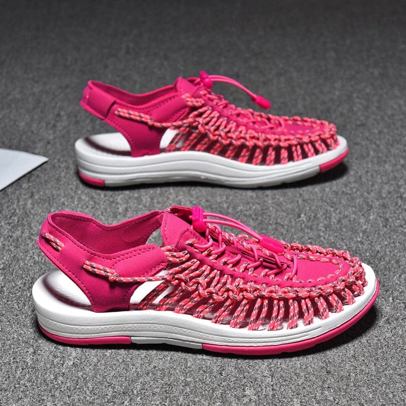 Victoria | Sandalias cerradas con cordón ajustable y puntera