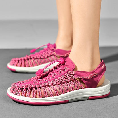 Victoria | Sandalias cerradas con cordón ajustable y puntera