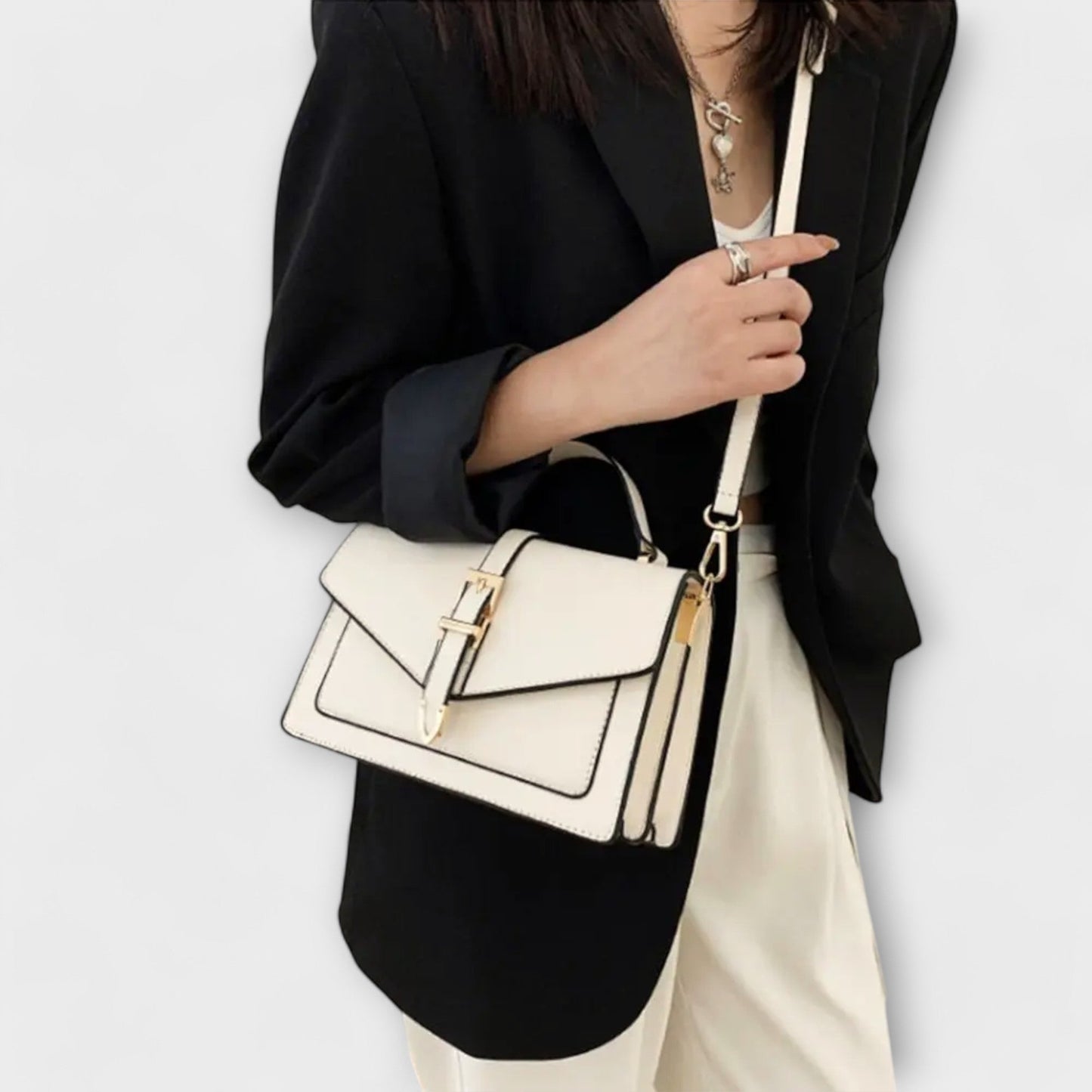 Loravine | Bolso De Hombro Estructurado Elegante Para Mujer | Pulido