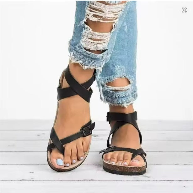 Lorena | Orthopädische Sandalen mit verstellbaren Riemen und Schnallen  