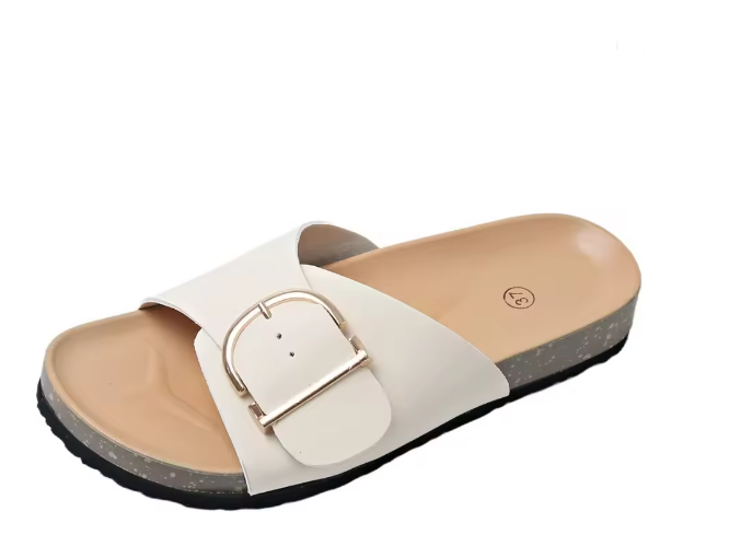 Sofía | Sandalias ortopédicas planas con hebilla ajustable