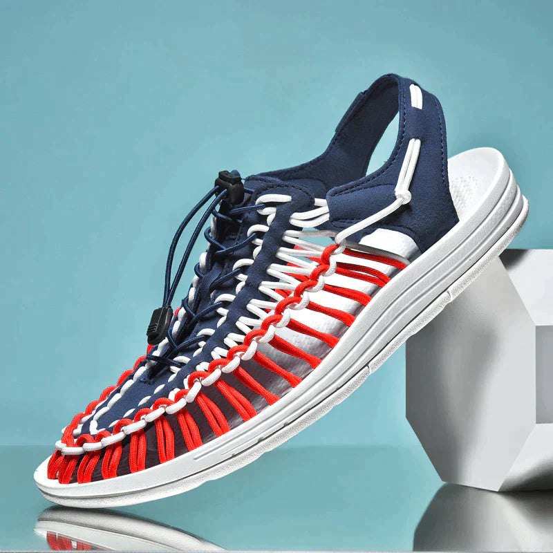 Victoria | Sandalias cerradas con cordón ajustable y puntera