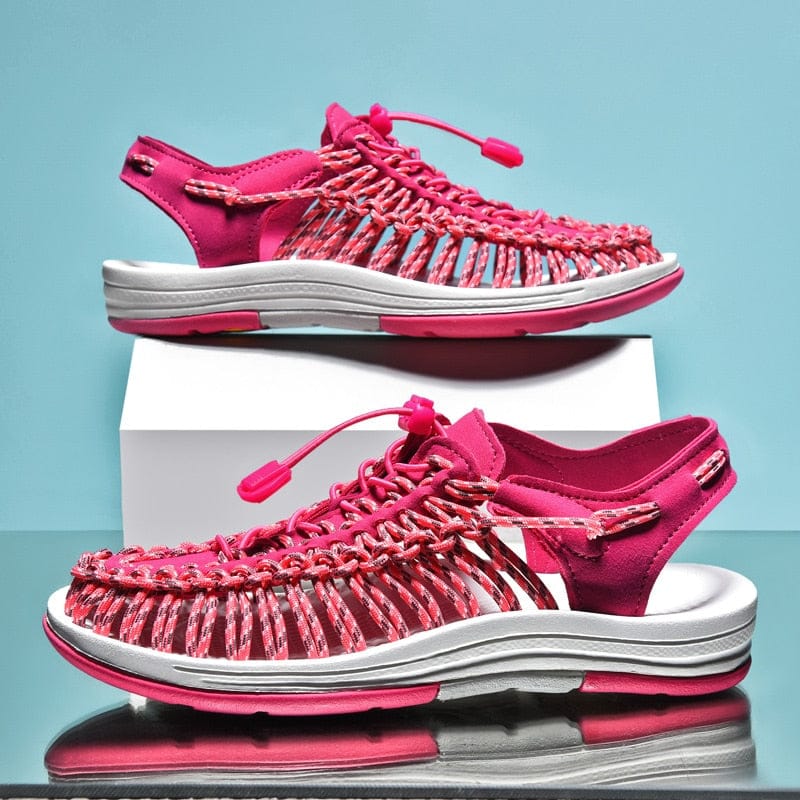 Victoria | Sandalias cerradas con cordón ajustable y puntera