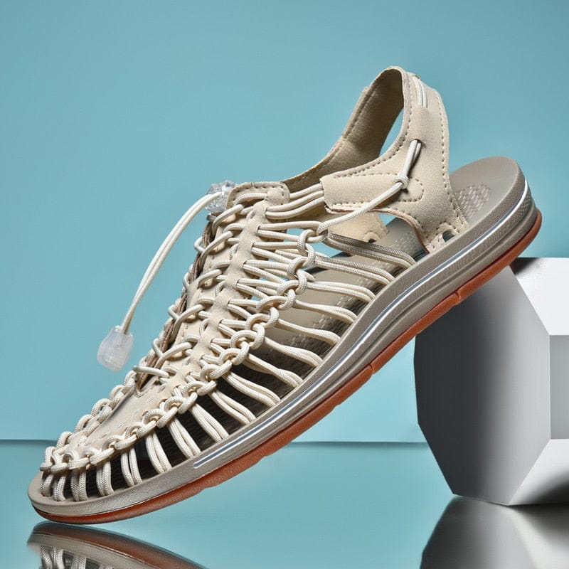 Victoria | Sandalias cerradas con cordón ajustable y puntera