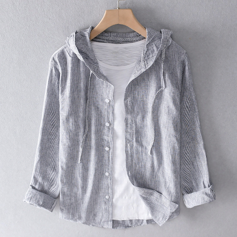 Umbrina | Blusa con capucha para mujer con botones | Ligera