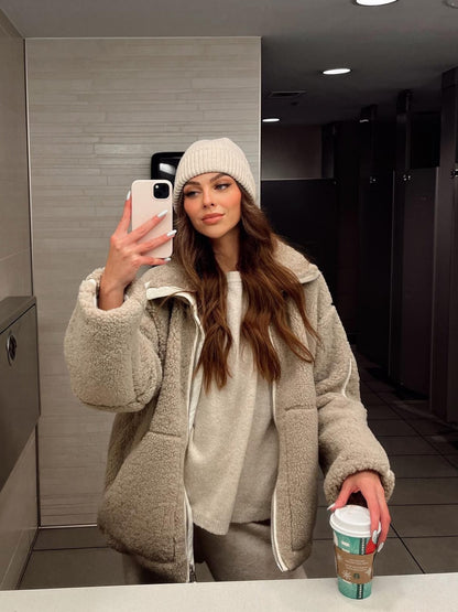 Daniela | Chaqueta polar oversize para mujer con tejido cálido