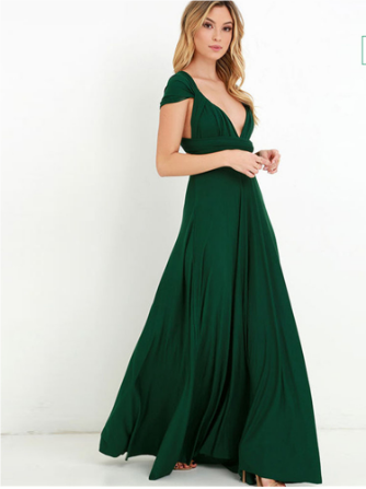Virella | Vestido largo cruzado con escote halter | Maxi
