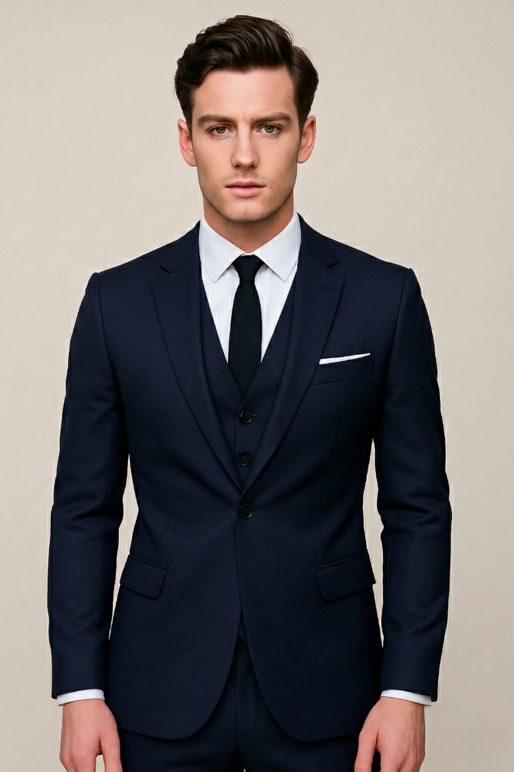 Tadeo | Traje clásico de primavera de tres piezas para hombre