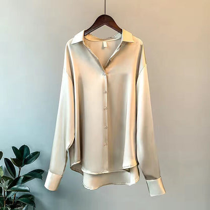 Taliora | Blusa de manga larga para mujer con botones y cuello en punta | Clásica