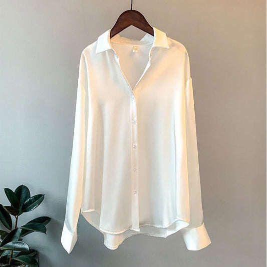 Taliora | Blusa de manga larga para mujer con botones y cuello en punta | Clásica