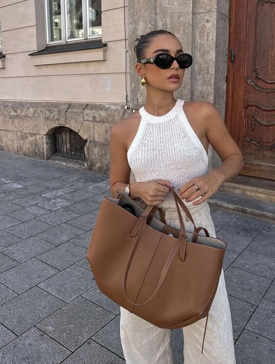Valentina | Bolso tote vintage para mujer con doble asa